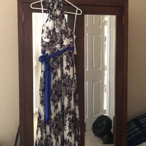 Eliza J Floral Halter Dress